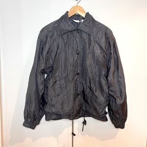 VINTAGE | Bobbie Brooks black zip up windbreaker lightweight jacket